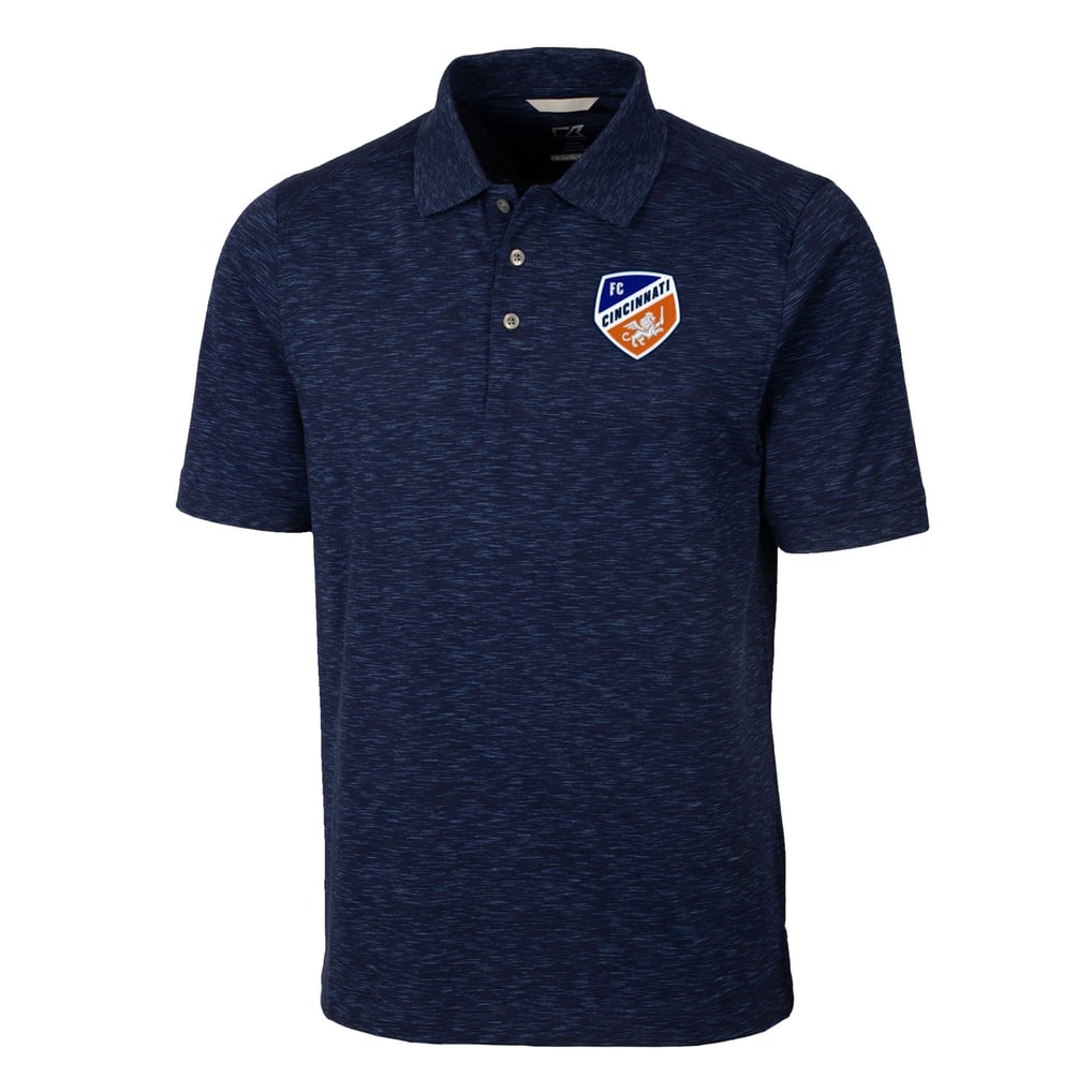  FC Cincinnati Cutter & Buck Advantage Tri-Blend Space Dye Polo - Navy